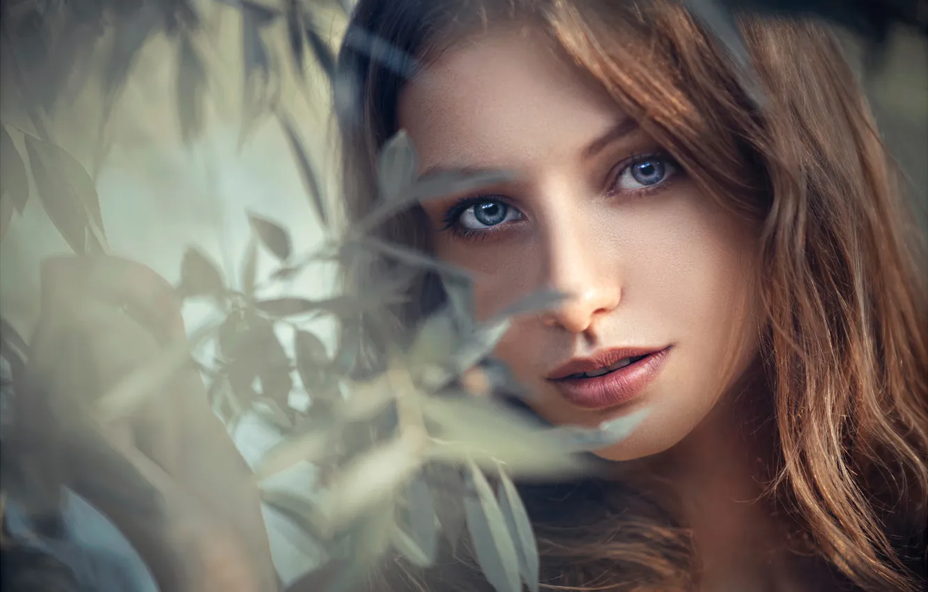 Фото обои портрет, боке, Lods Franck, Natural Lea