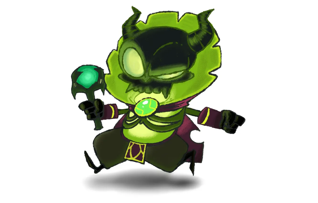 Фото обои арт, chibi, Dota 2, Pugna