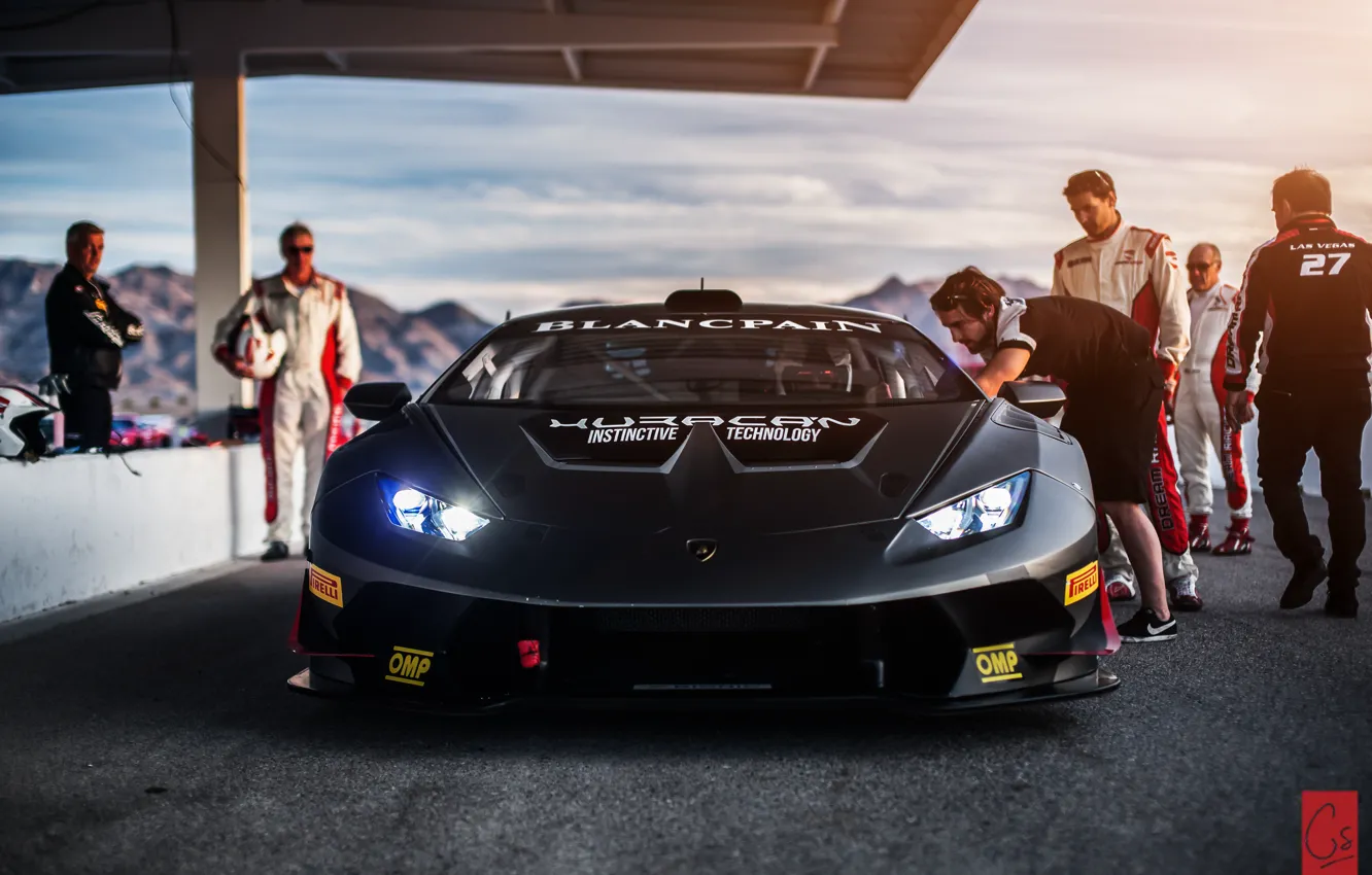 Фото обои люди, Lamborghini, Лас-Вегас, трек, Super Trofeo, Huracan, LP-620-2
