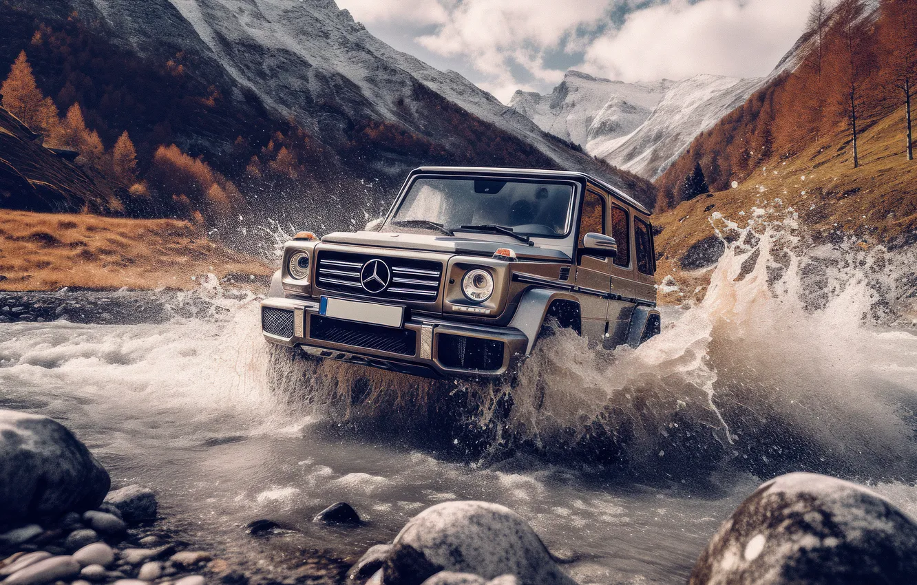 Фото обои Mercedes-Benz, Cars, AMG, SUV, G 63, Off-Road, G Wagon, AI art