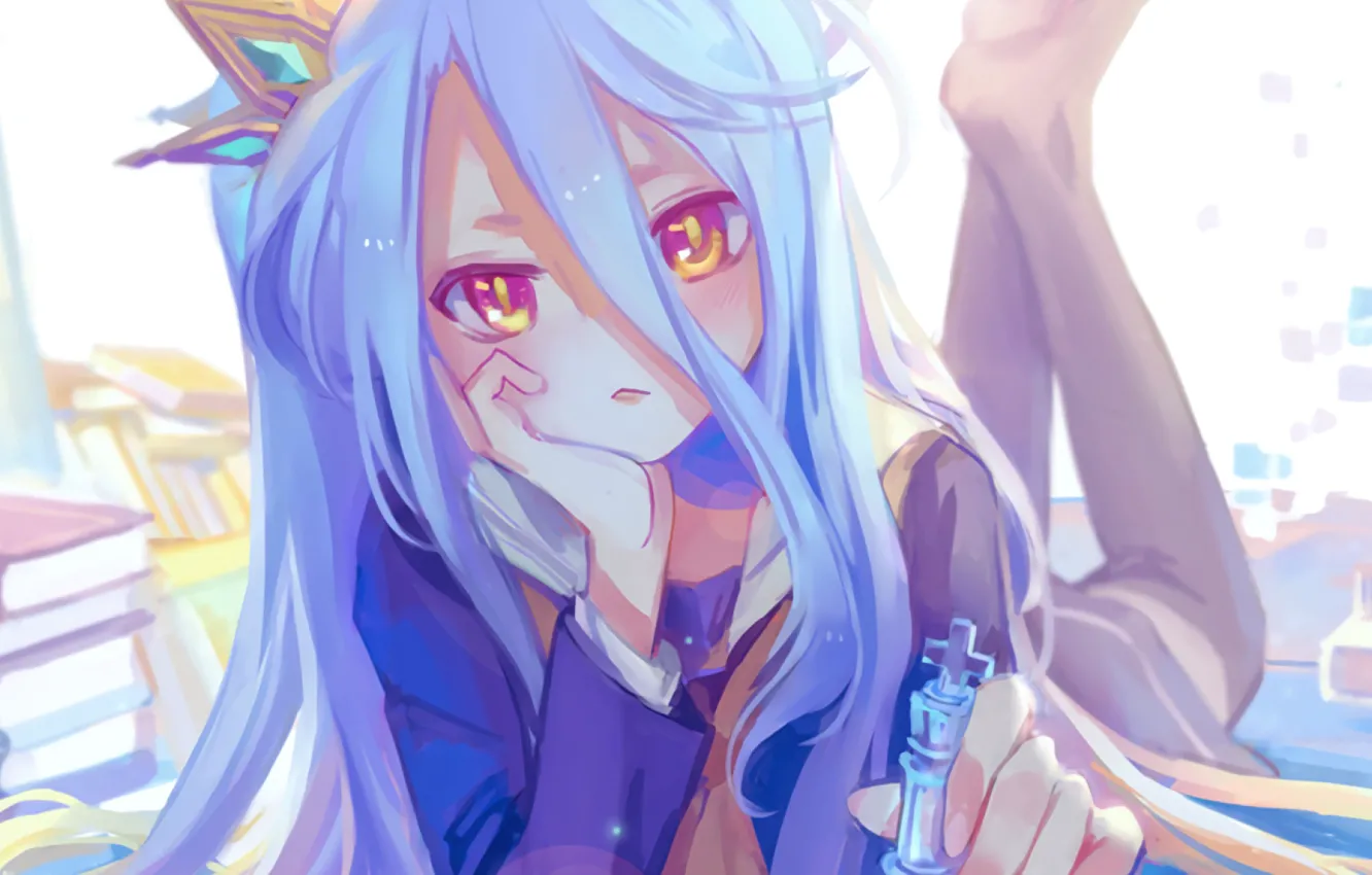 Фото обои anime, shiro, no game no life