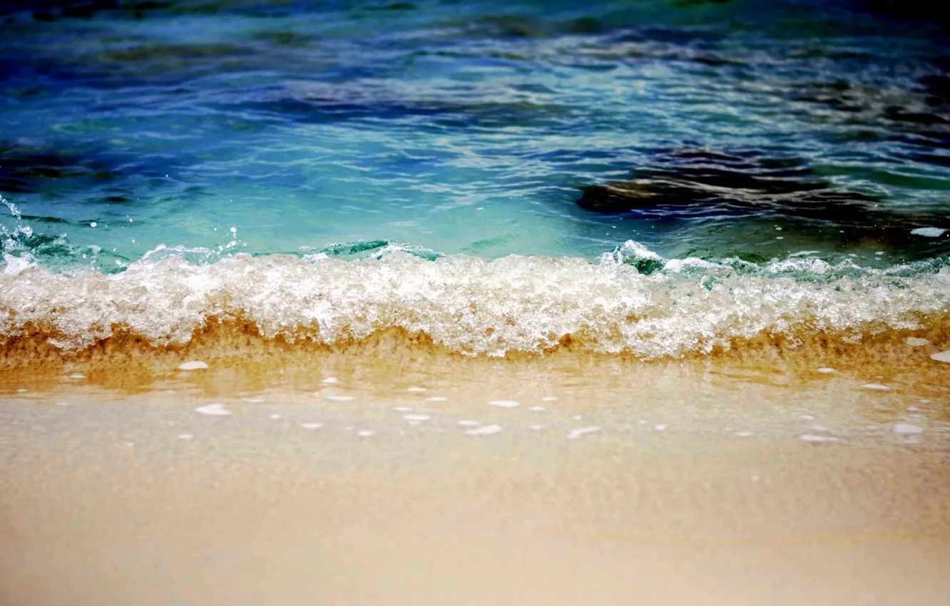 Фото обои песок, море, волны, пляж, waves, beach, sea, sand