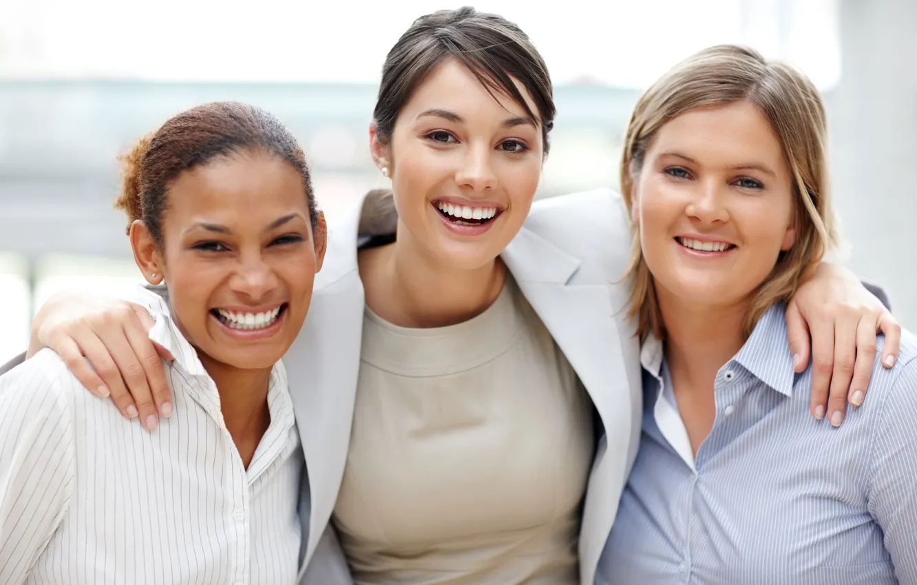 Фото обои women, workers, office