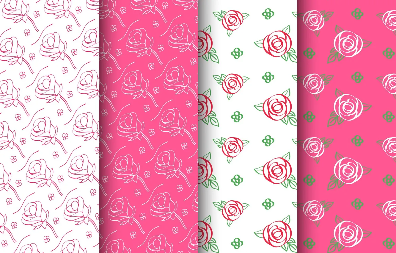 Фото обои цветы, розы, текстура, patterns, roses, cute