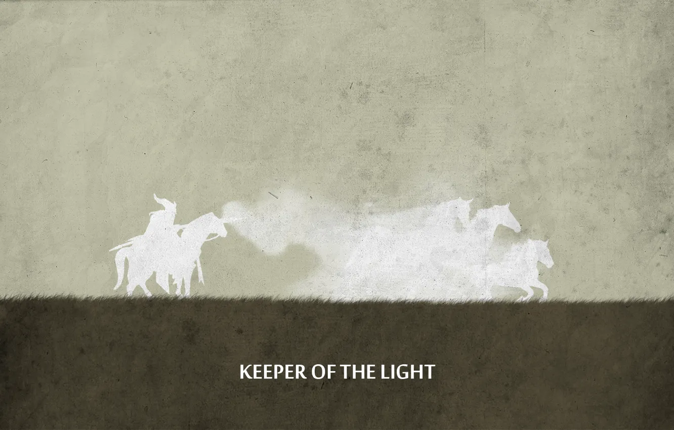 Фото обои minimalism, valve, horse, dota 2, sheron1030, keeper of the light