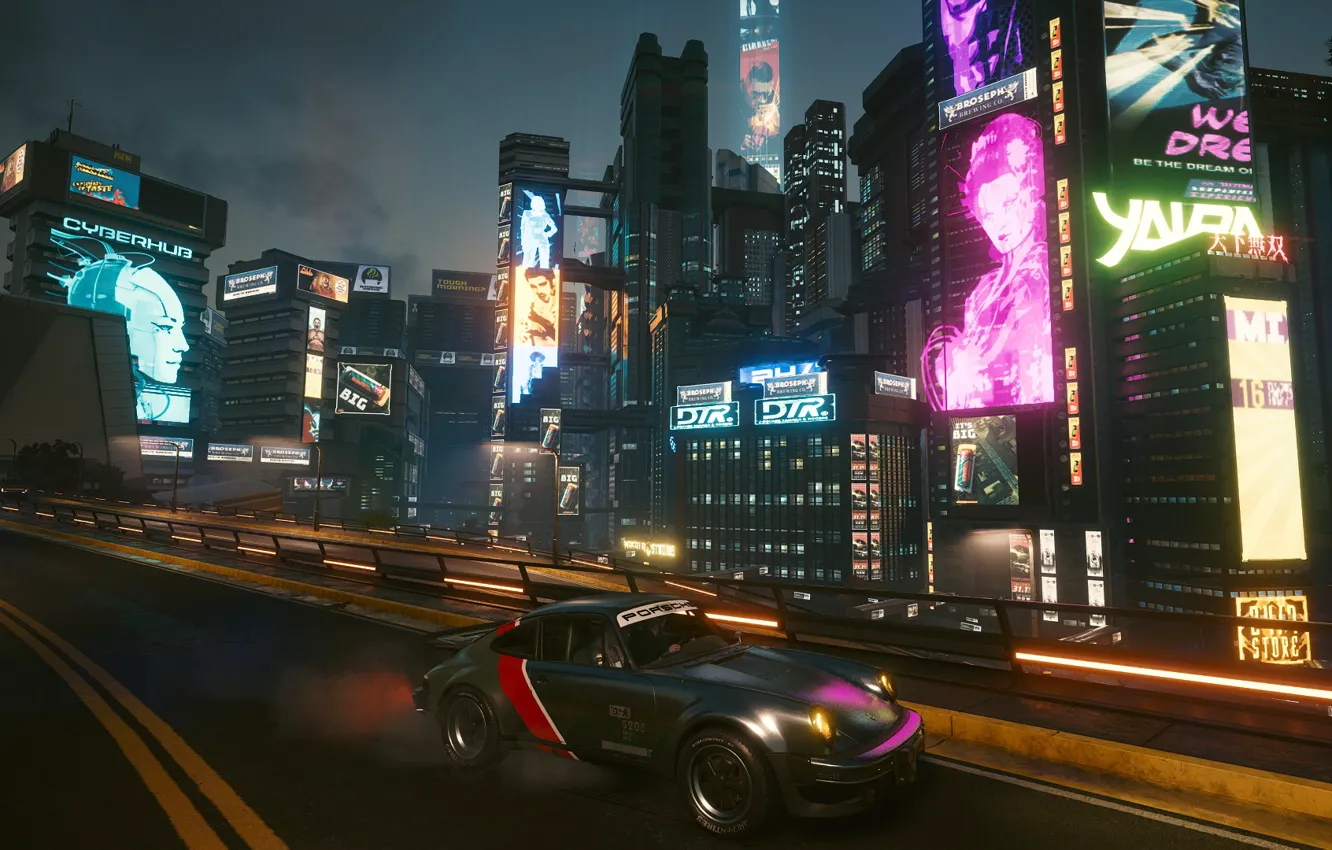 Фото обои Машины, Cyberpunk 2077, Cyberpunk, киберпан