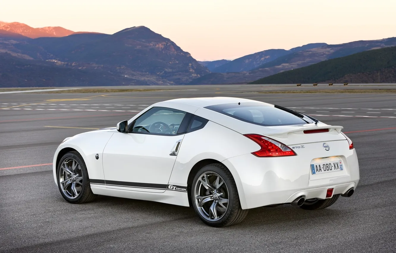 Фото обои белый, машины, фото, тачки, Nissan, белые, ниссан, 370Z GT