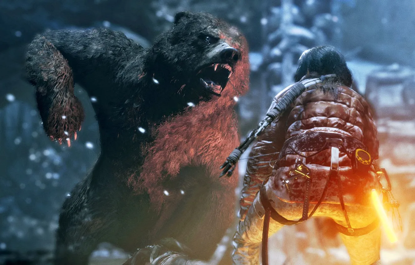 Фото обои девушка, игра, Square Enix, Xbox One, Rise of the Tomb Raider