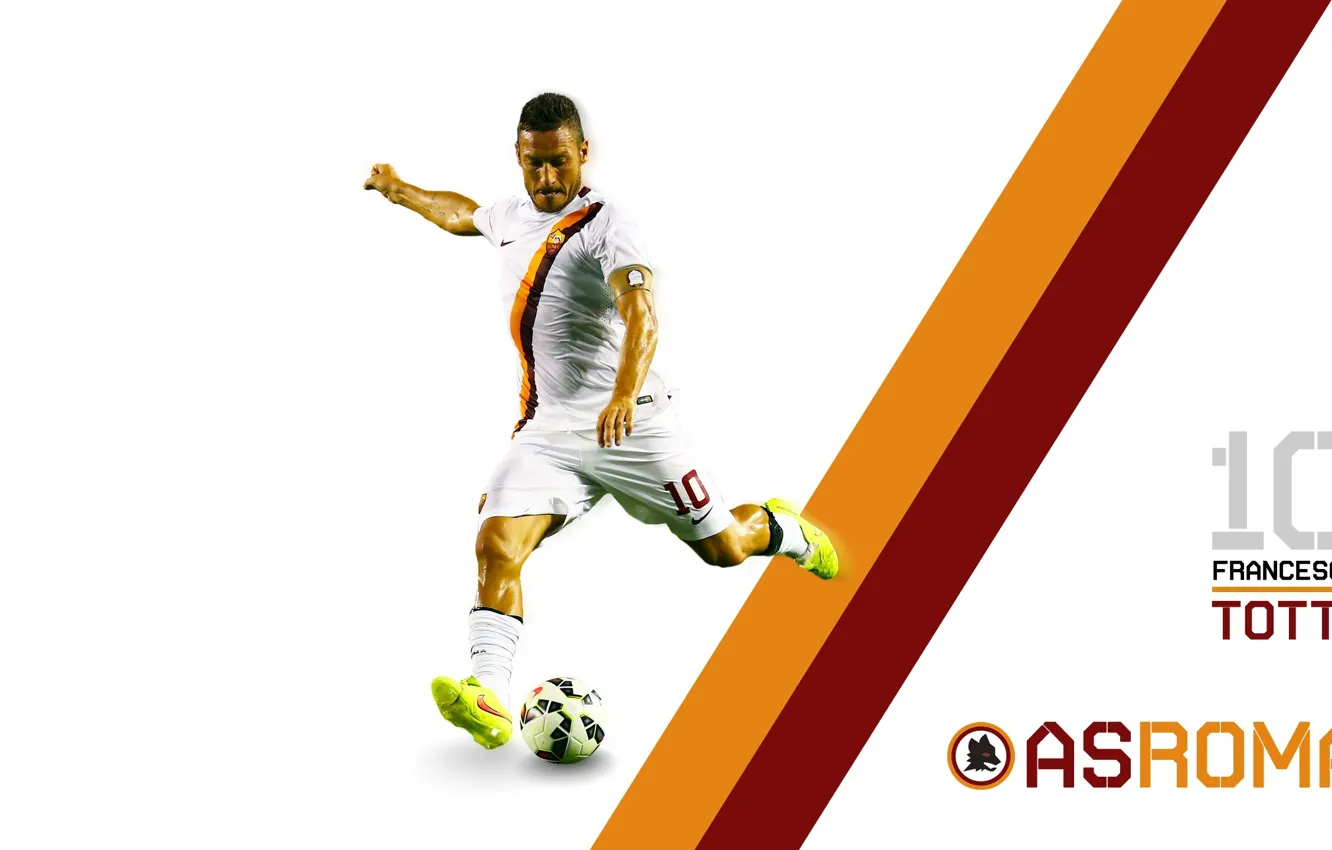 Фото обои wallpaper, sport, football, player, AS Roma, Francesco Totti