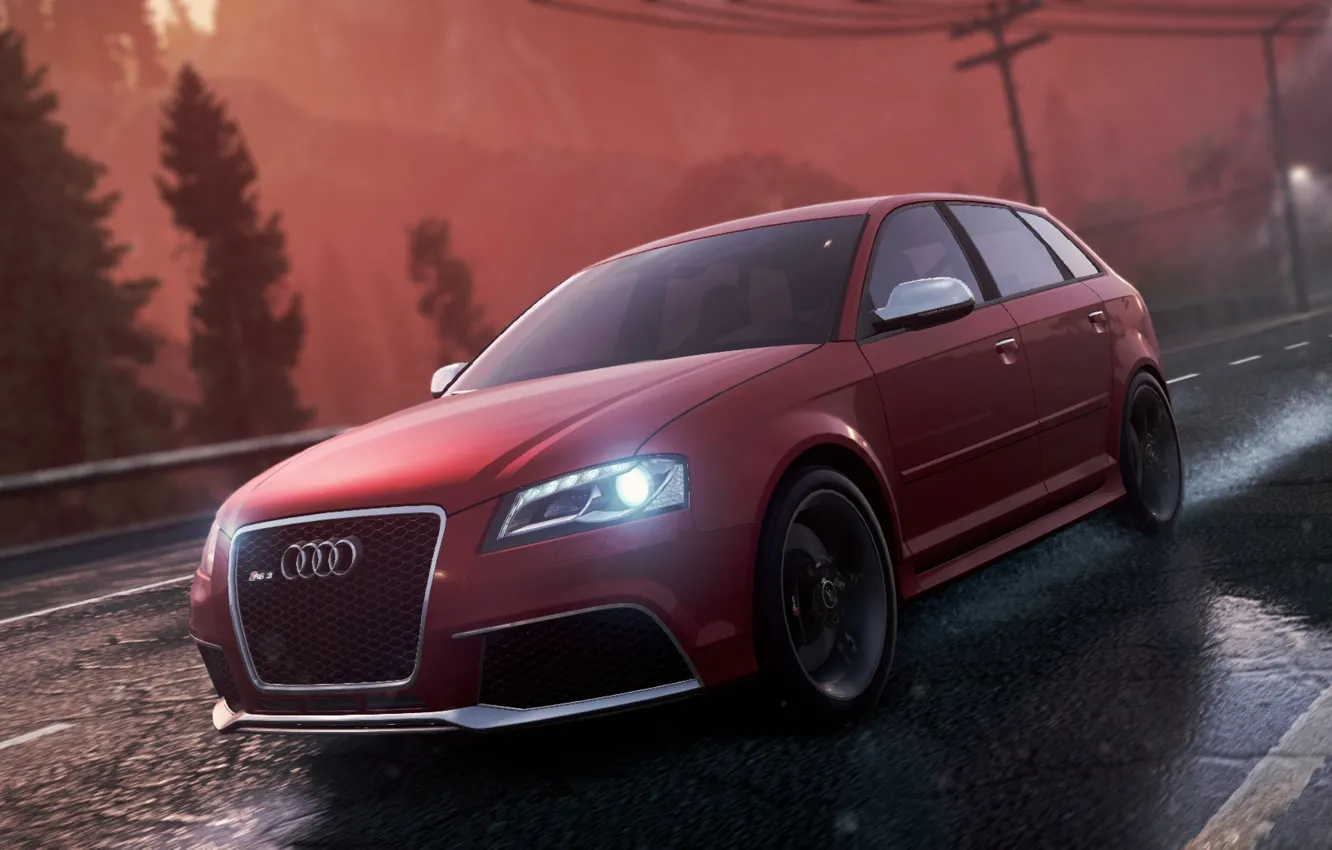 Фото обои Audi, 2012, Need for Speed, nfs, Sportback, Most Wanted, RS3, нфс