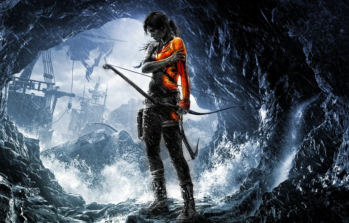 Фото обои Tomb Raider, Style, Lara Croft, BF3