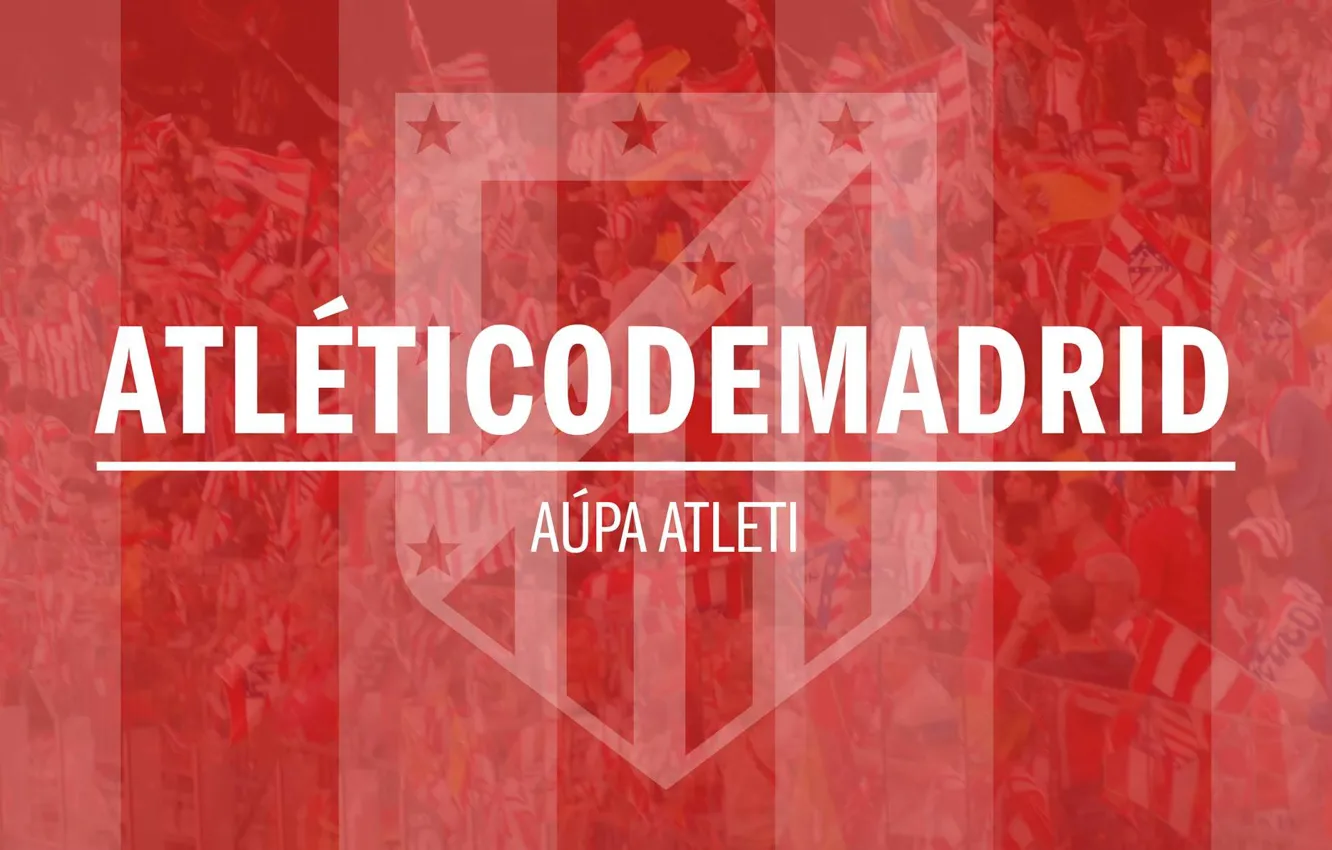 Фото обои logo, football, Atletico Madrid
