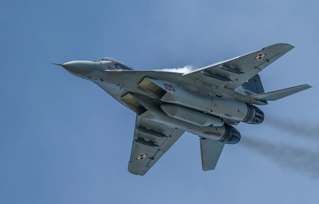 Фото обои истребитель, полёт, многоцелевой, MiG-29, МиГ-29