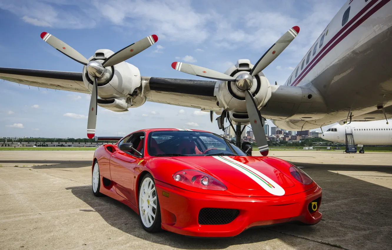 Фото обои Ferrari, 360, The, Connie, Stradale, Challenge, With