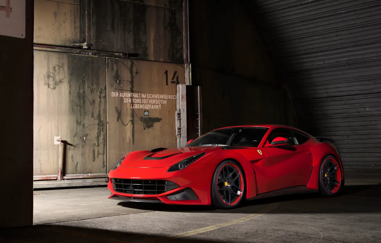 Фото обои Ferrari, Berlinetta, F12, Novitec Rosso, N-Largo