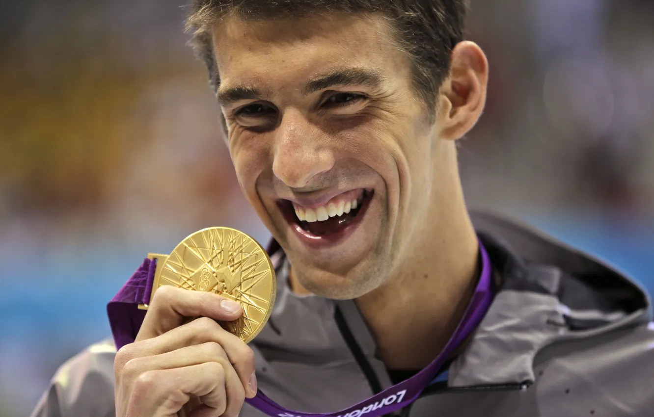 Фото обои пловец, Michael Phelps, Майкл Фэлпс, 23-кратный Олимпийский чемпион