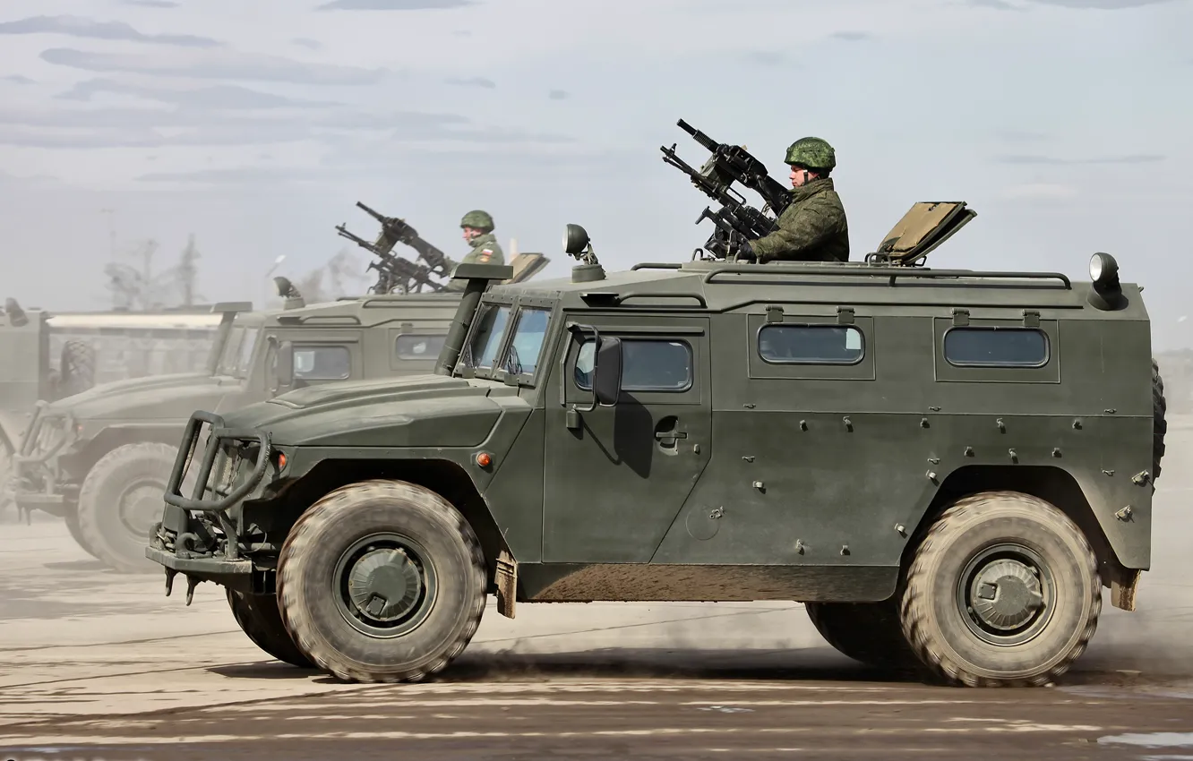 Фото обои машина, Тигр, джип, армейский, военная, Армия России