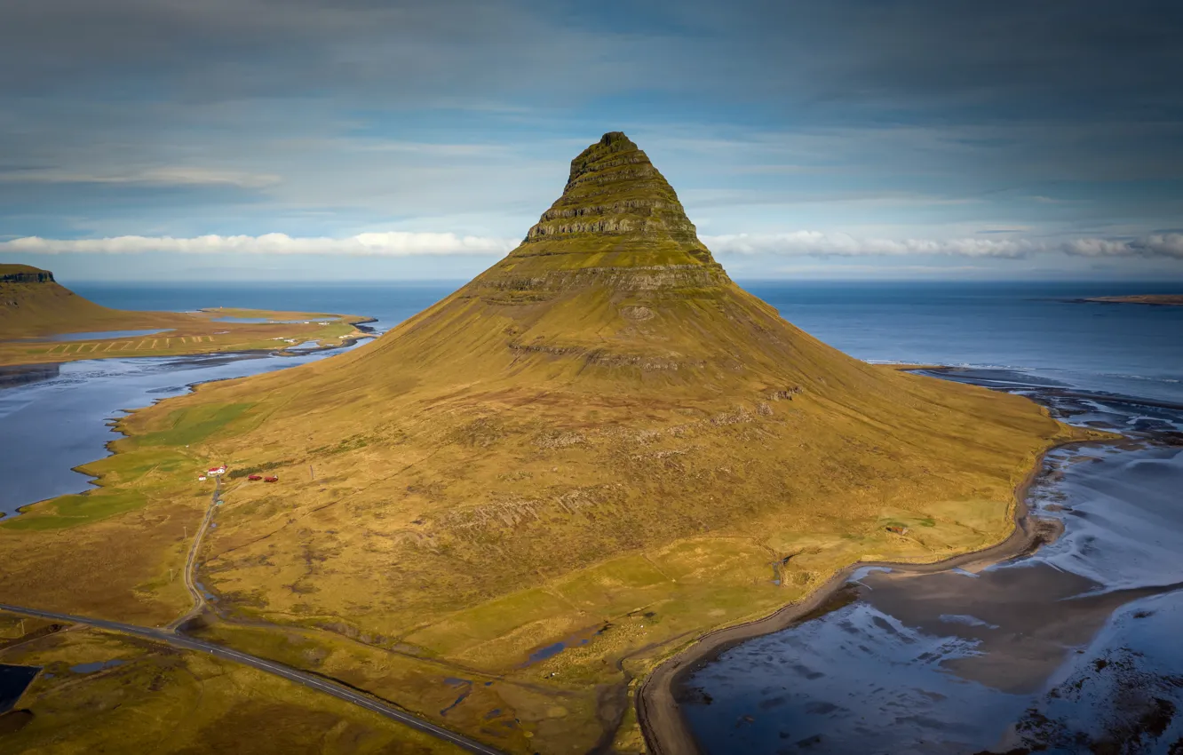 Фото обои Исландия, Iceland, Kirkjufell