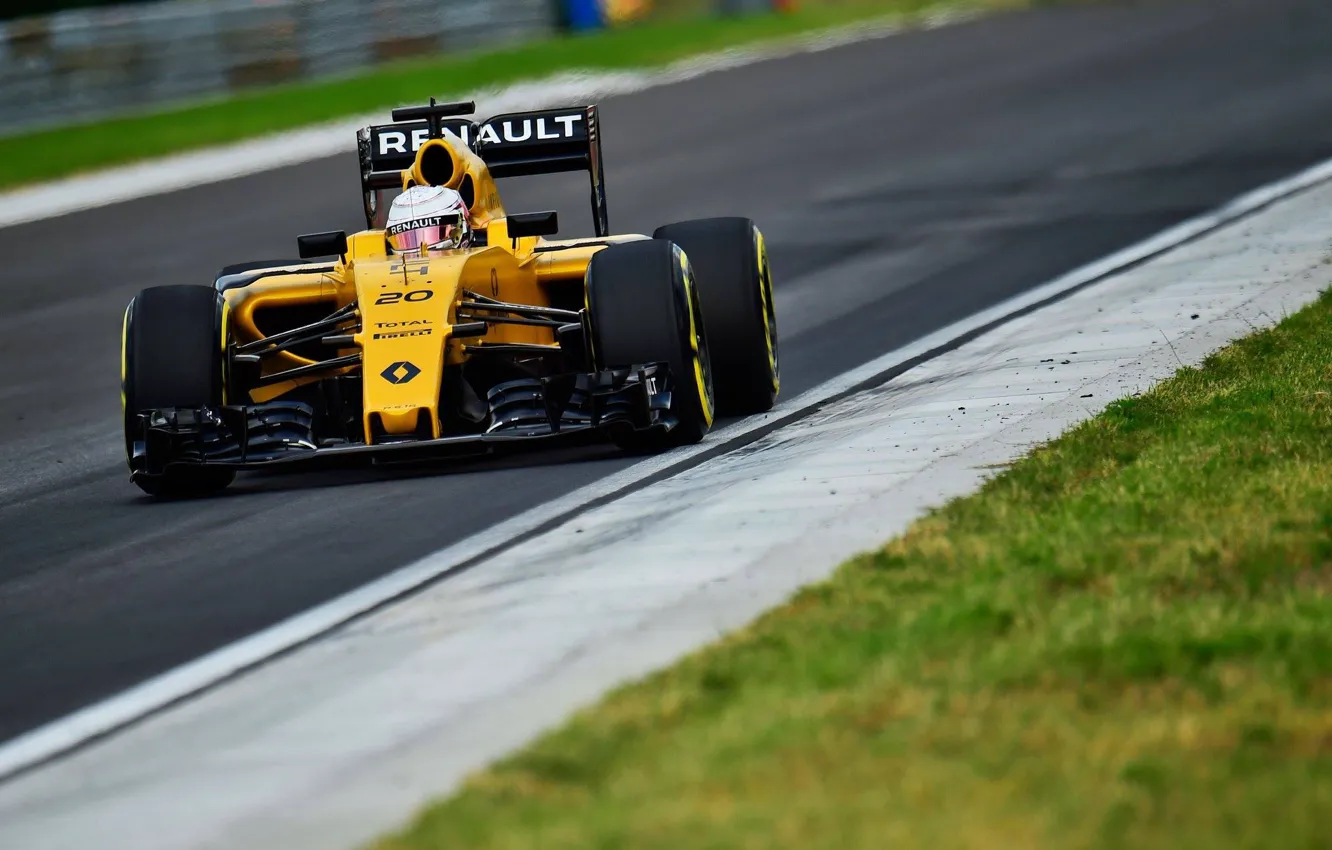 Фото обои Renault, Рено, Передок, Kevin Magnussen