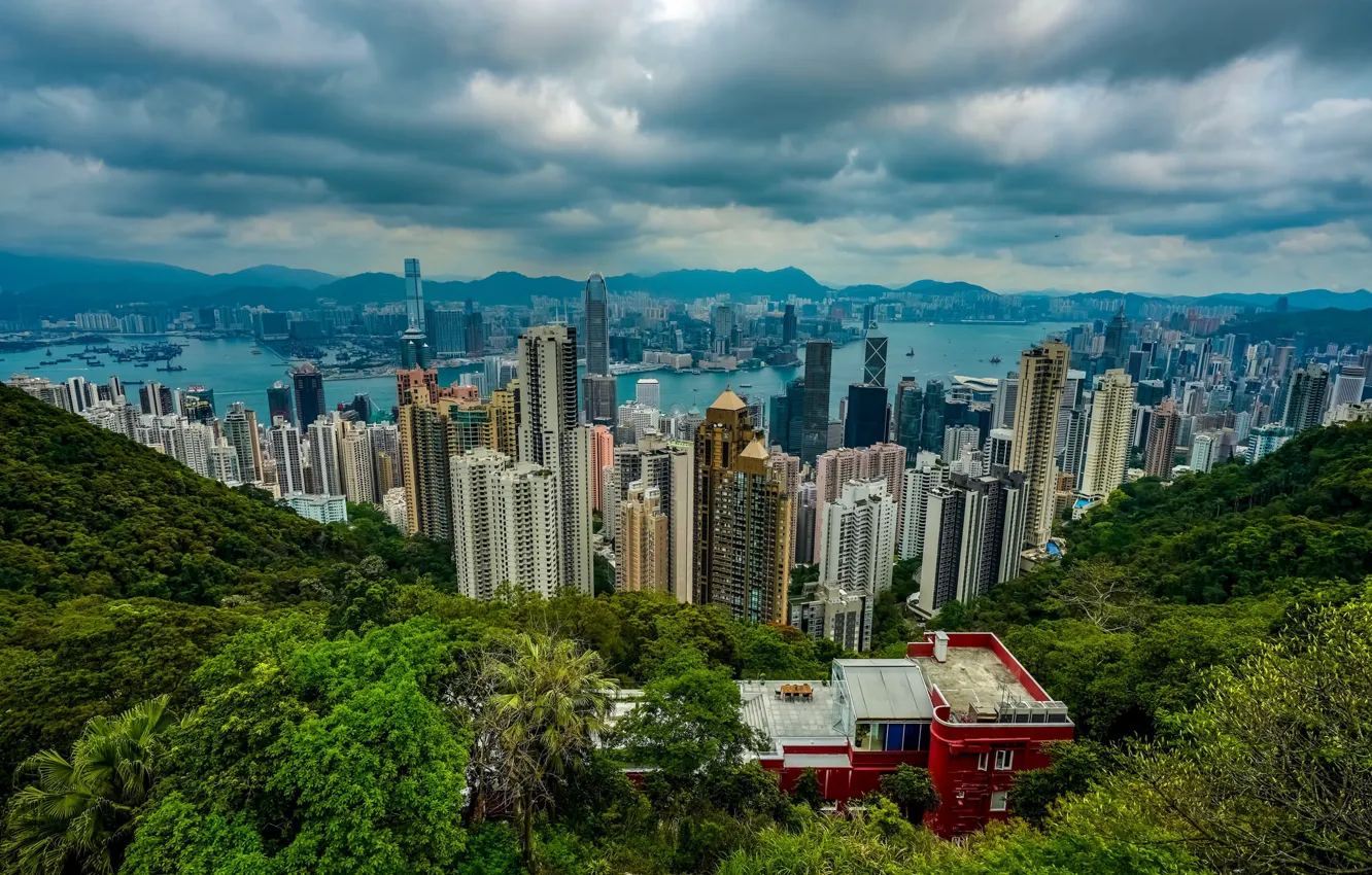 Фото обои Гонконг, Hong Kong, КНР, Сянган