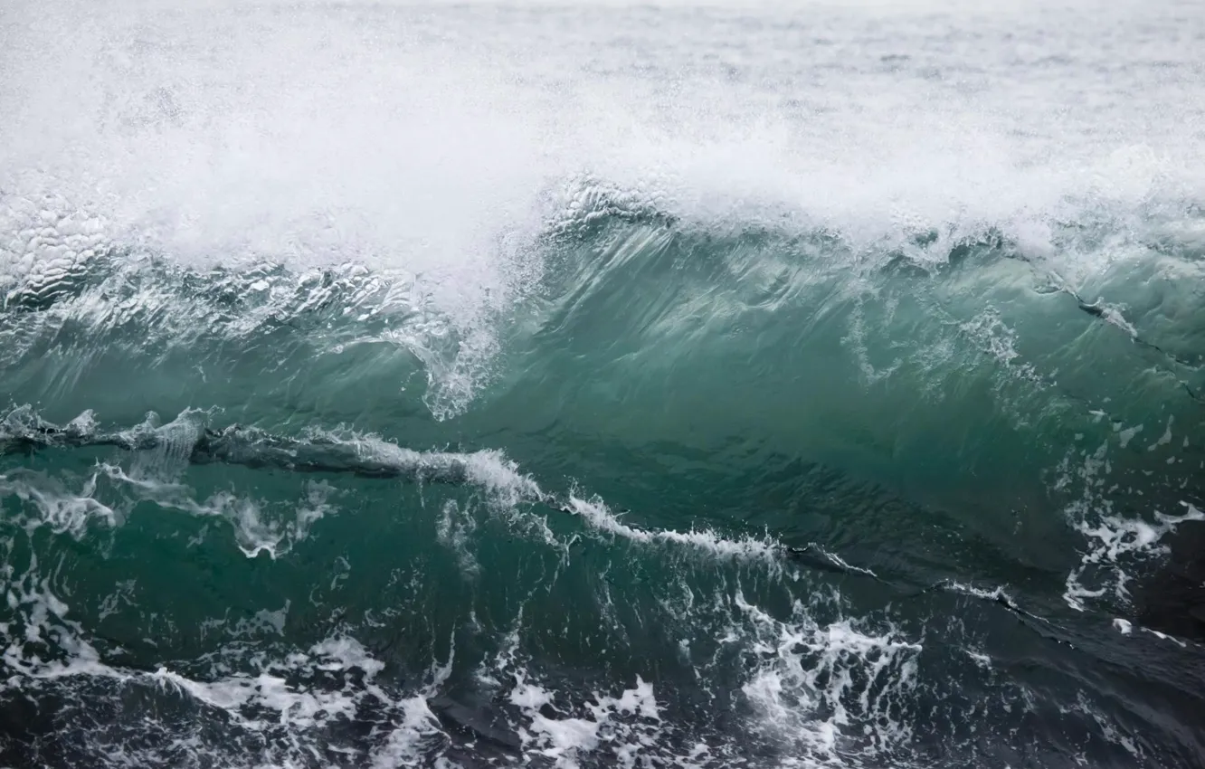 Фото обои море, волны, брызги, шторм