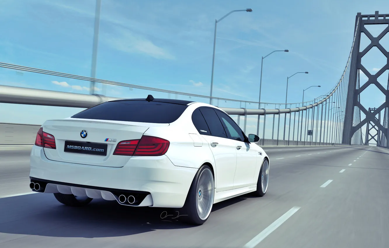 Фото обои мост, BMW