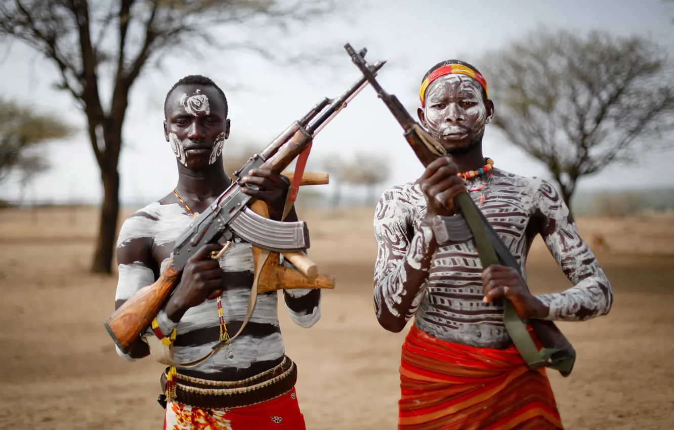 Фото обои оружие, армия, солдаты, Ethiopia