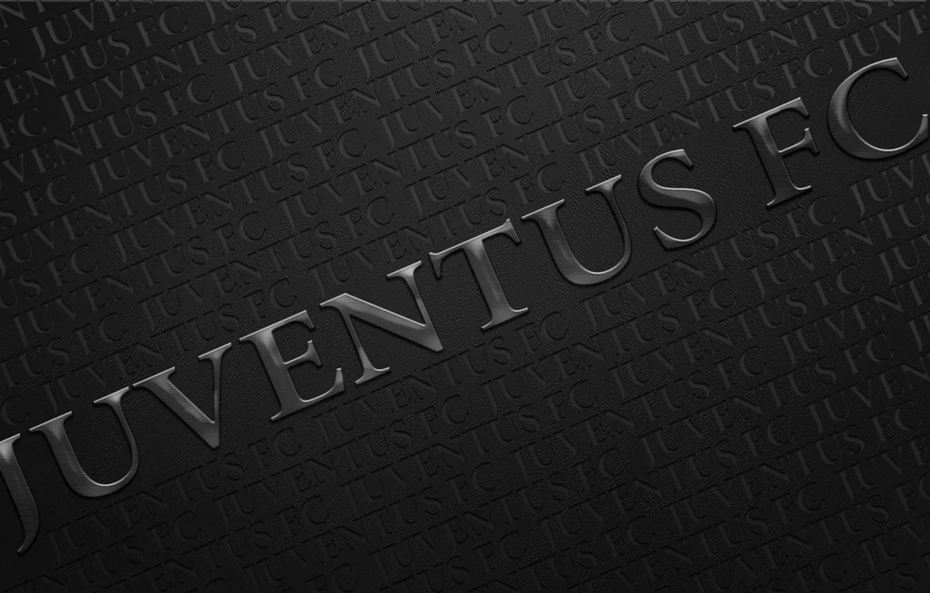 Фото обои logo, тёмно серый фон, juventus_fc__by_fernan
