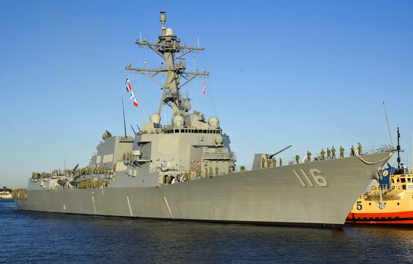 Фото обои эскадренный, миноносец, ddg116, thomas hudner