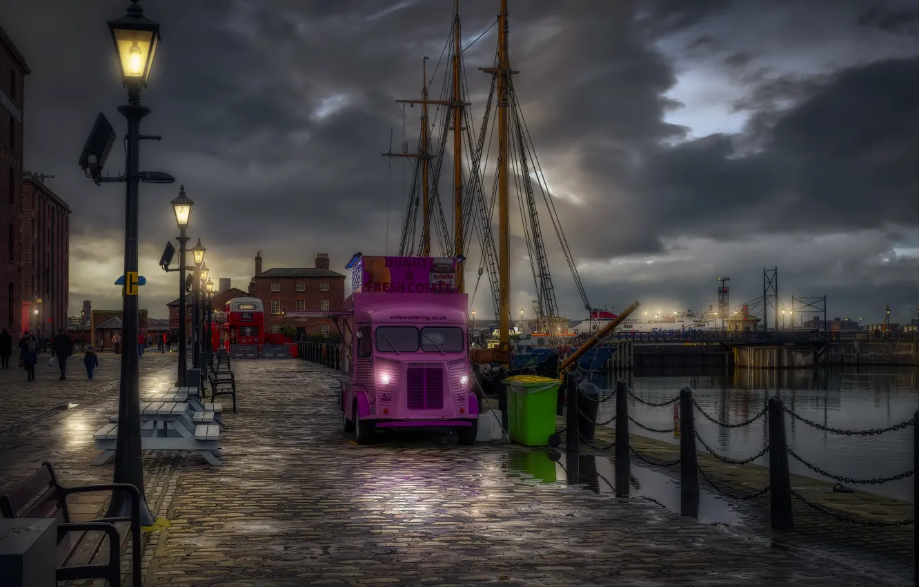 Фото обои Liverpool, England, Albert Dock