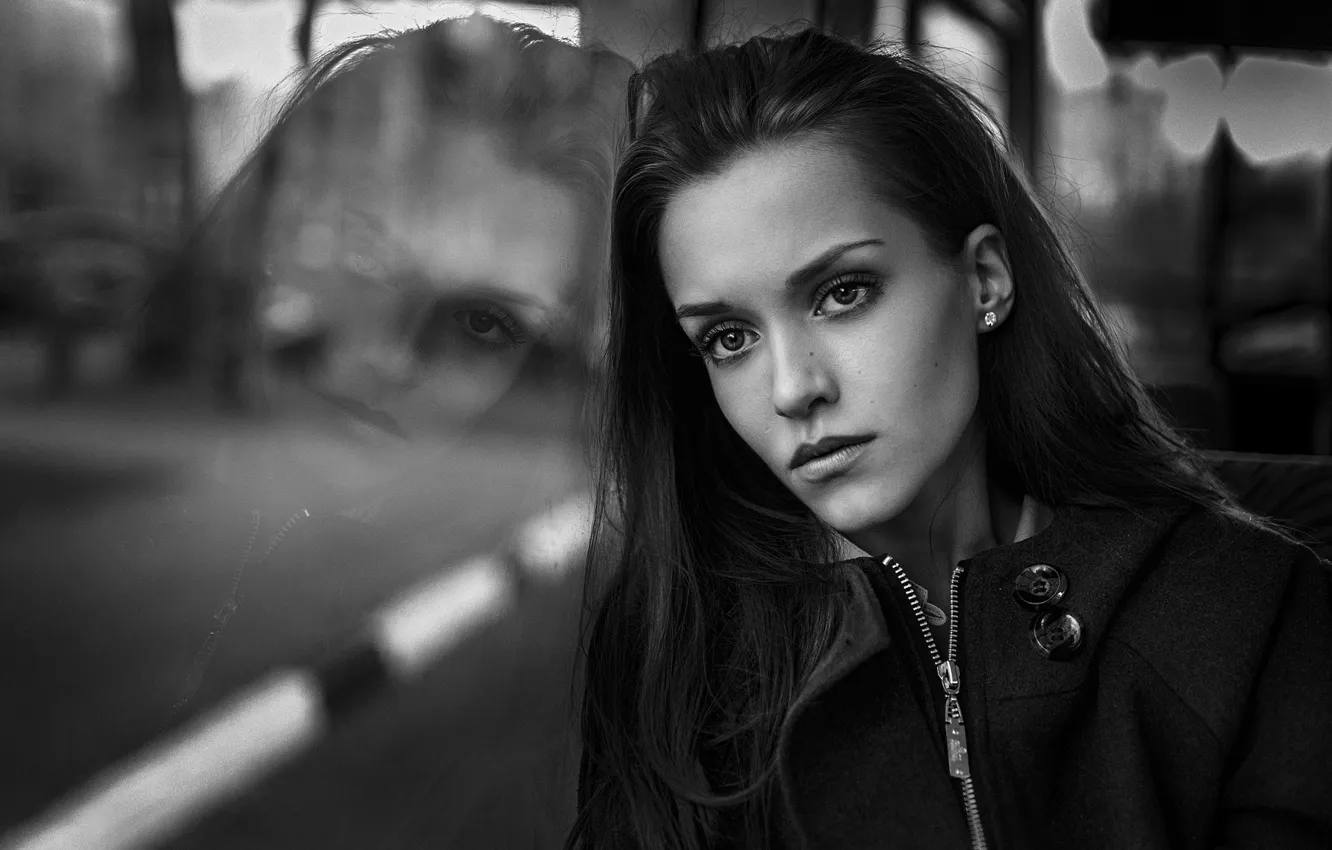 Фото обои взгляд, отражение, Георгий Чернядьев, Sorrow