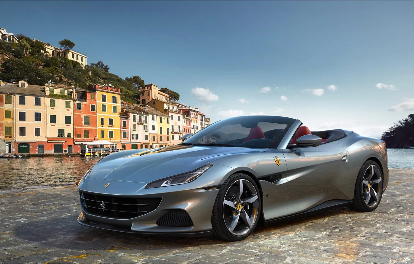 Фото обои Ferrari, cars, Supercar, 2021