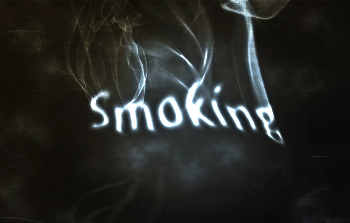Фото обои надпись, дым, smoking, сигареты, курение