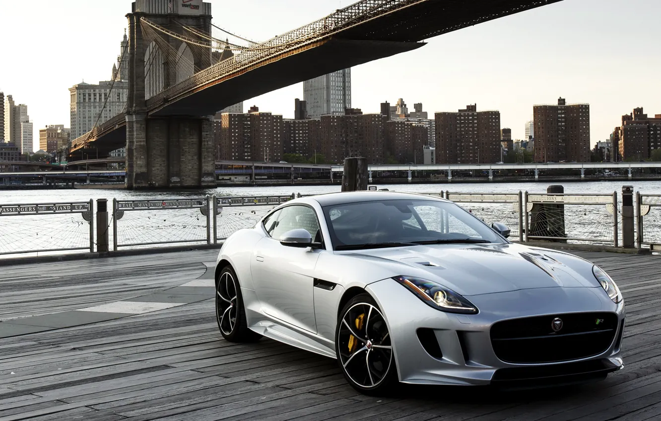 Фото обои Jaguar, ягуар, US-spec, AWD, 2015, F-Type R