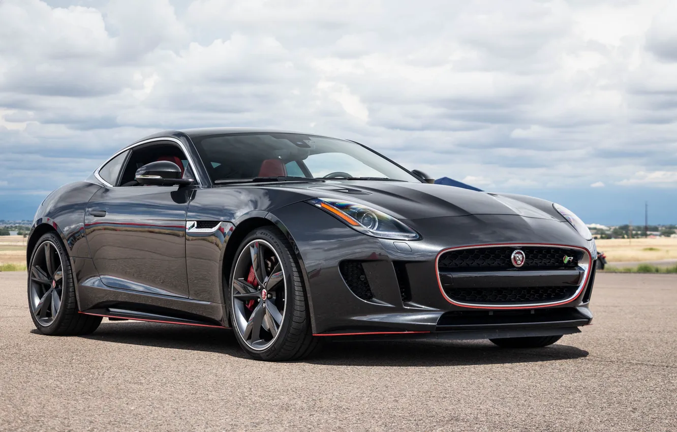 Фото обои black, jaguar, f type