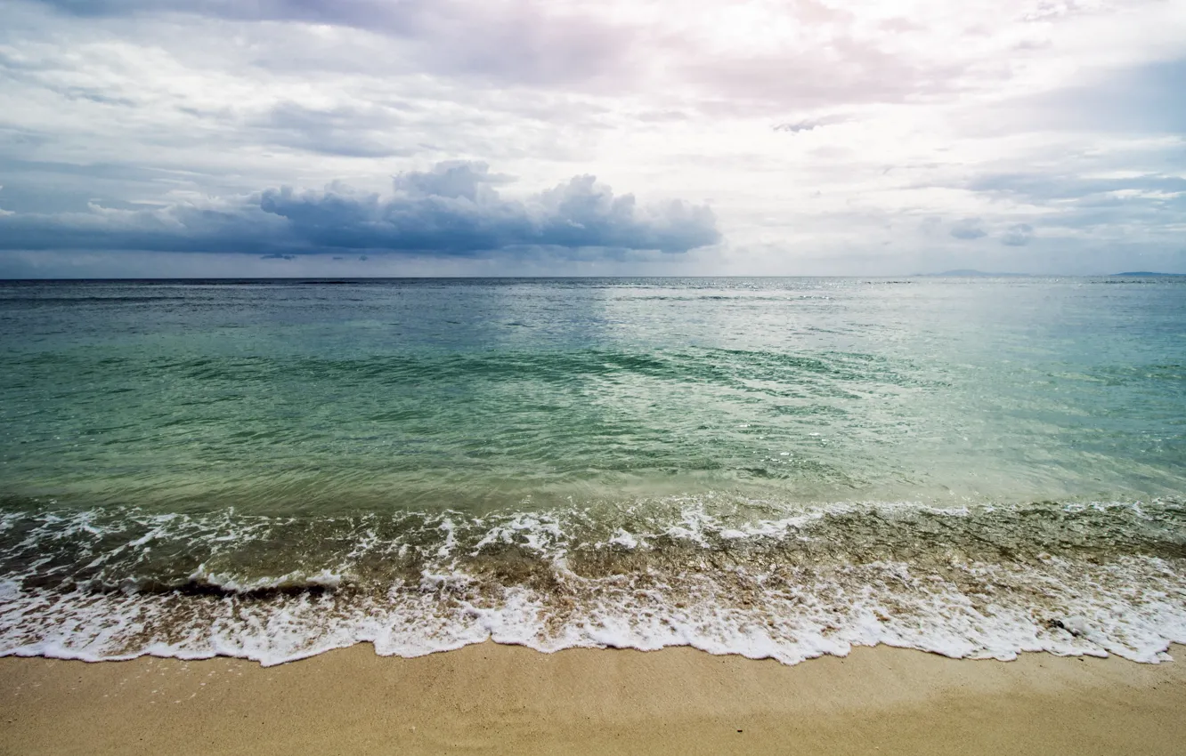 Фото обои песок, море, волны, пляж, лето, summer, beach, sea