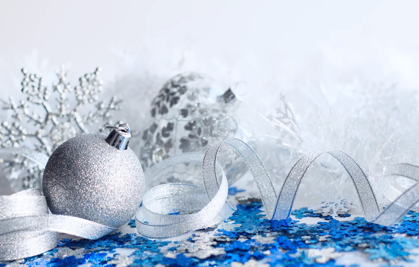 Фото обои шары, Новый Год, Рождество, тесьма, merry christmas, decoration, xmas, holiday celebration