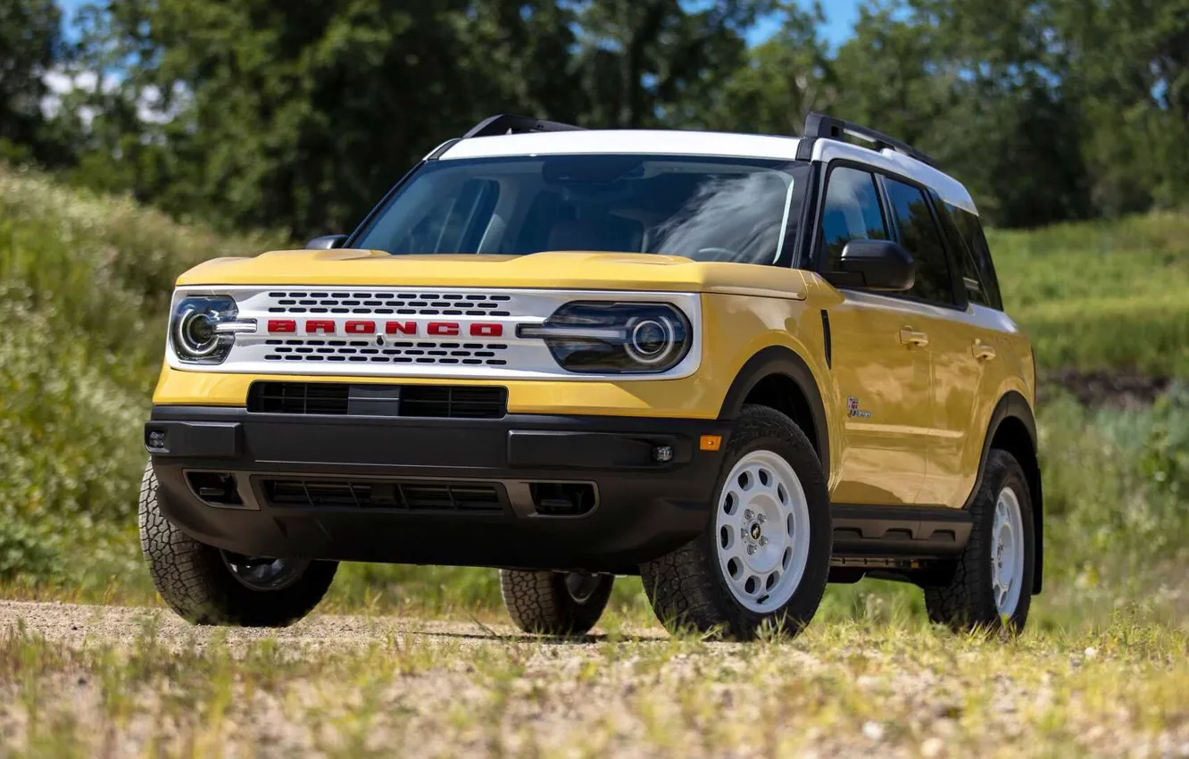 Фото обои Ford, Sport, Limited, Bronco, Heritage, 2022