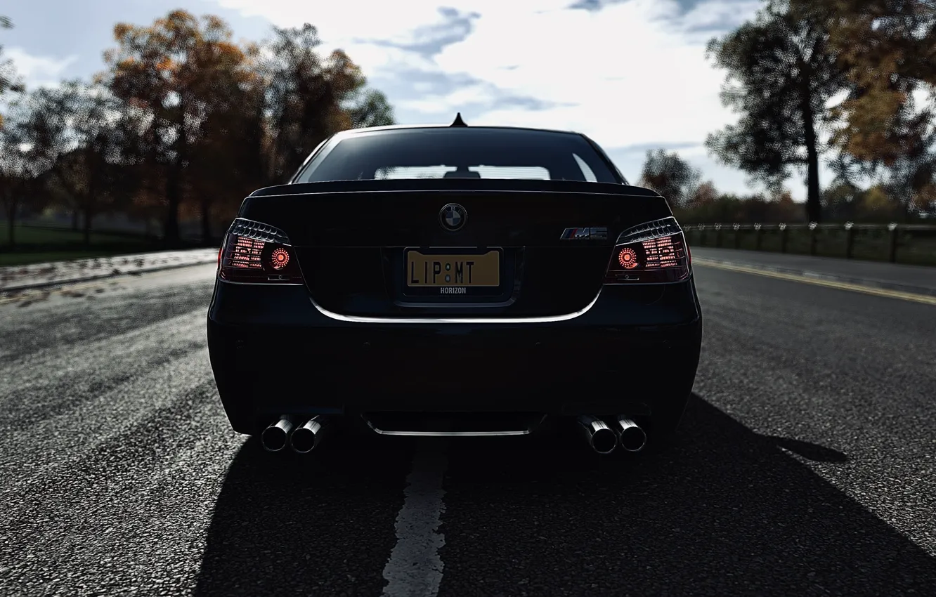 Фото обои HDR, BMW, Fall, Game, E60, 5er, UHD, M5