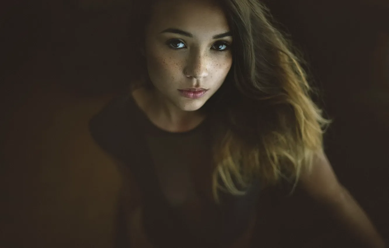 Фото обои веснушки, Michelle, прелесть, The Photo Fiend