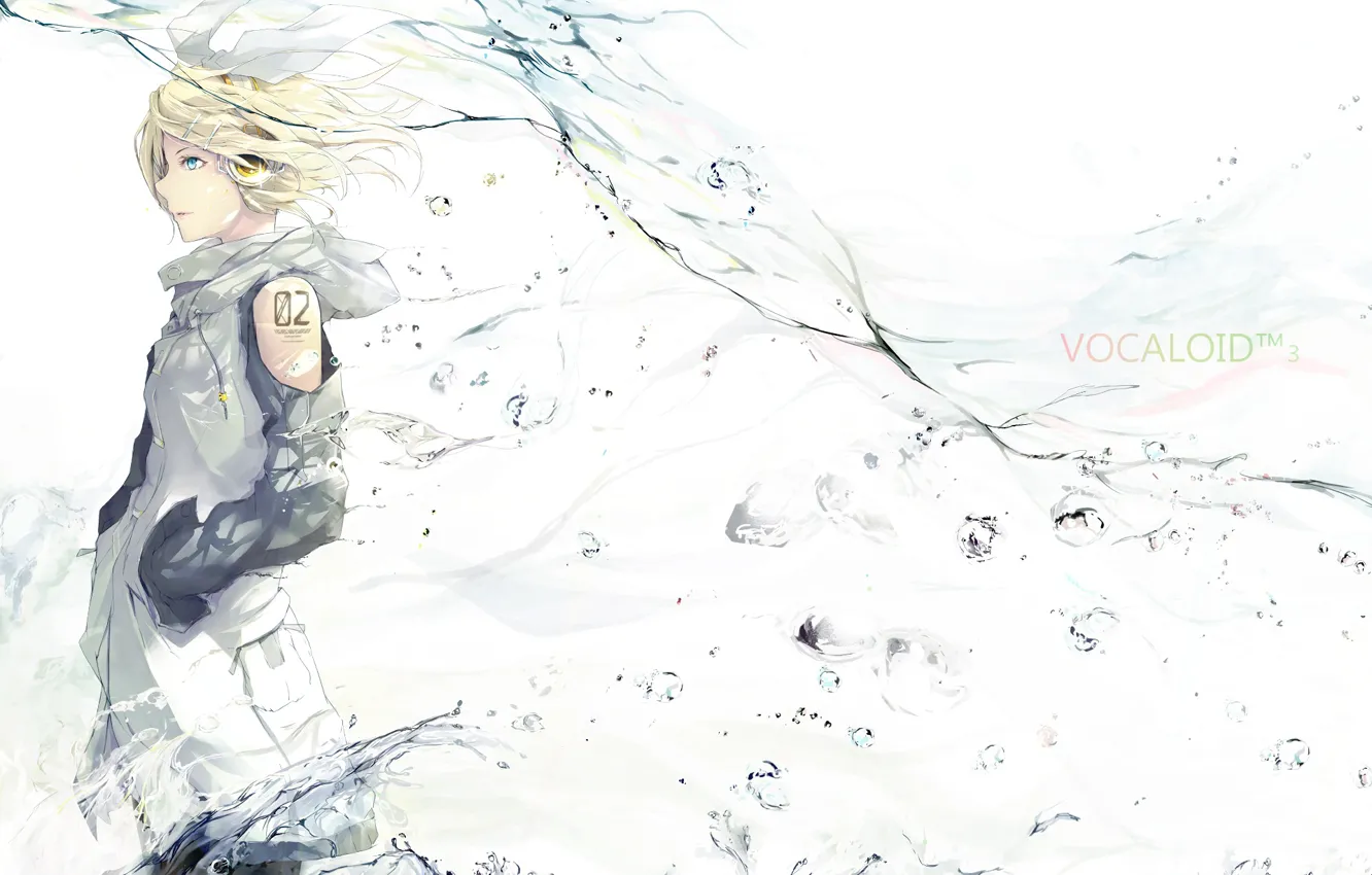 Фото обои вода, девушка, Vocaloid, Вокалоид, Кагомине Рин