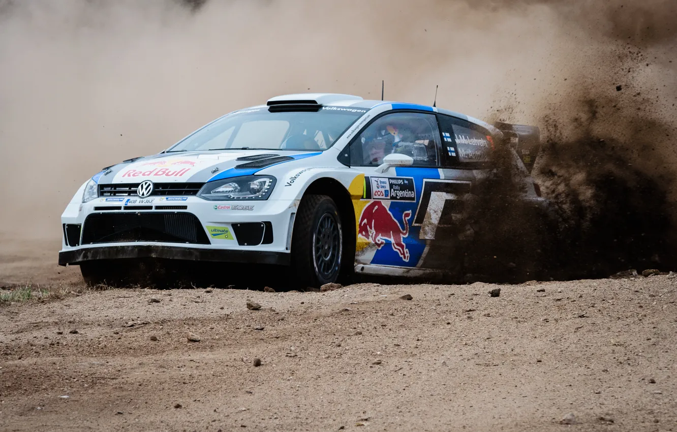 Фото обои volkswagen, rally, wrc, polo, JM Latvala, 2013