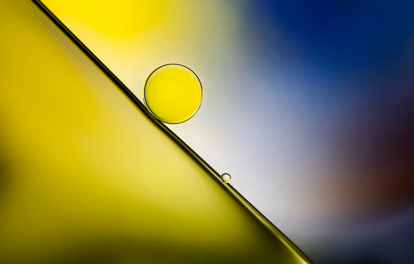 Фото обои вода, линии, цвет, масло, жидкость, шарик, воздух, объем