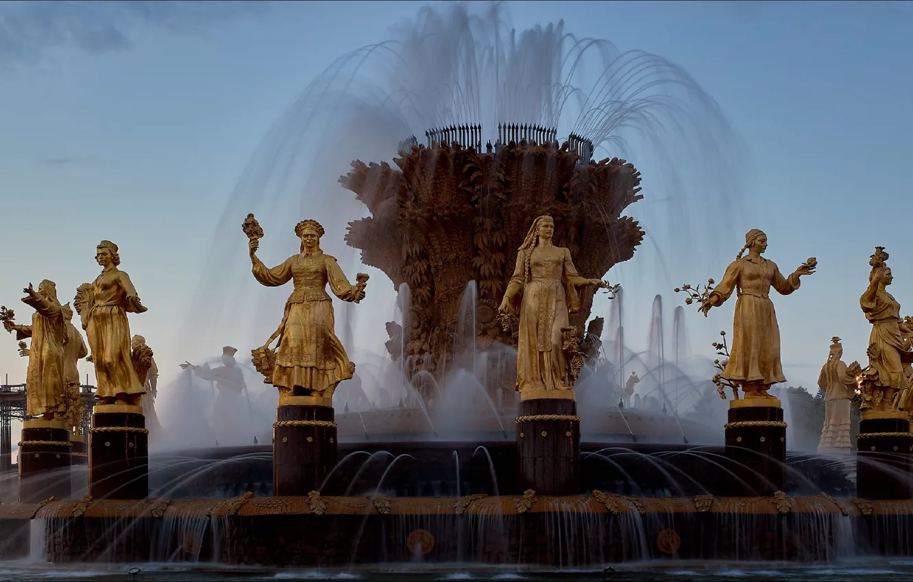 Фото обои красота, Москва, фонтан, скульптура, Armenia, beautiful, Moscow, Армения