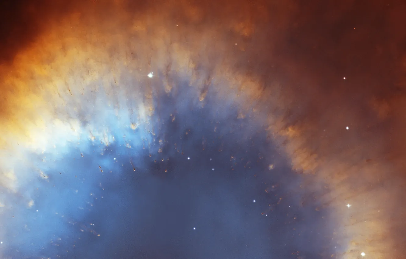Фото обои туманность, Улитка, nebula, Helix, Eye of God