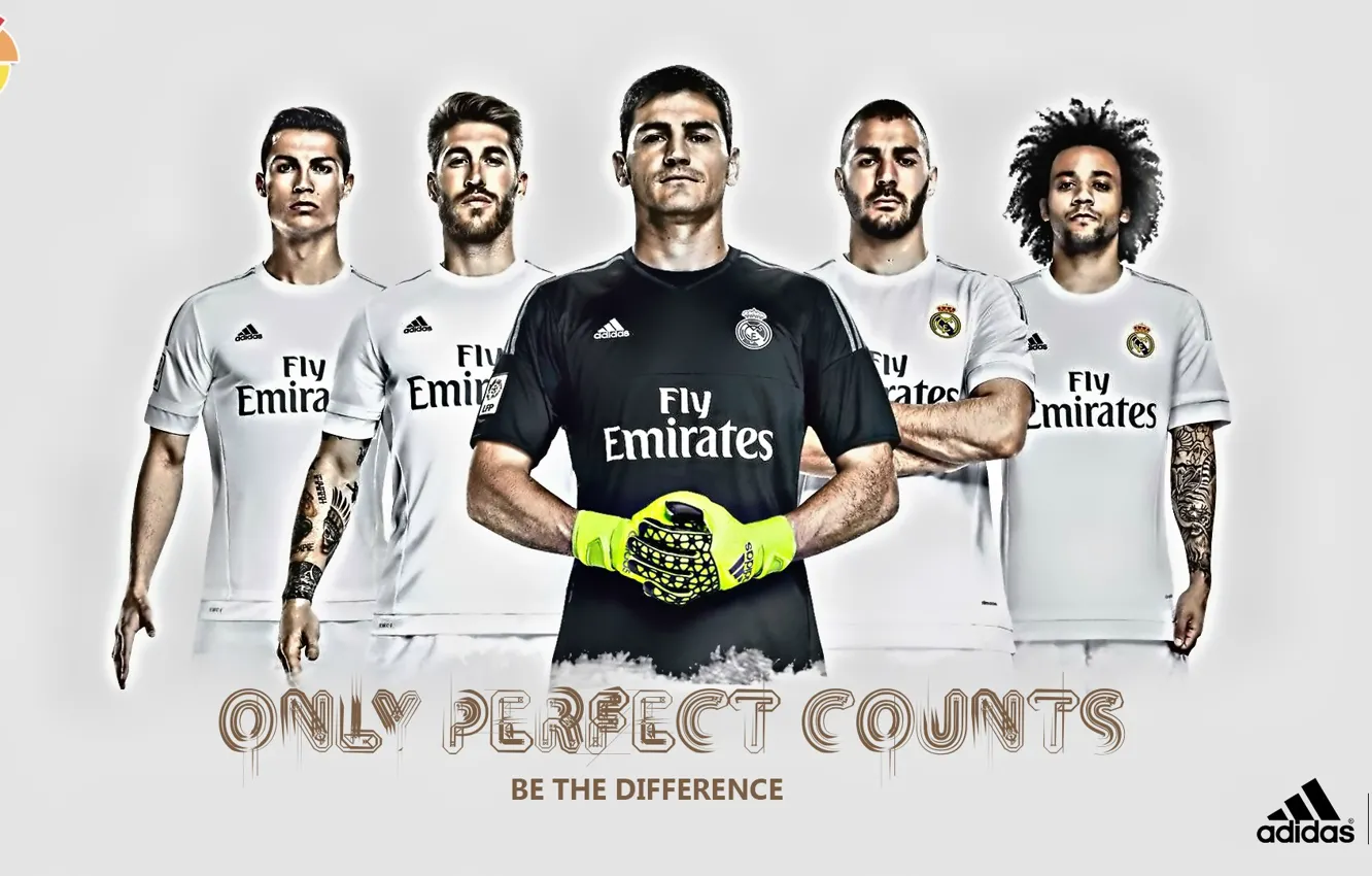 Фото обои wallpaper, sport, Cristiano Ronaldo, football, Marcelo, Iker Casillas, Sergio Ramos, Karim Benzema