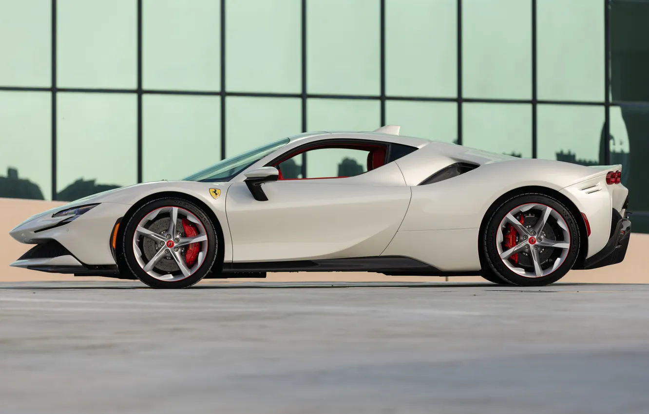 Фото обои Ferrari, суперкар, supercar, Stradale, 2020, Ferrari SF90, Ferrari SF90 Stradale, Ферарри