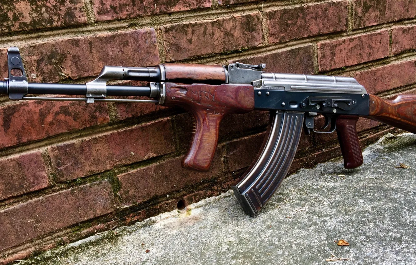 Фото обои оружие, тюнинг, Автомат, Gun, weapon, Калашников, АКМ, Штурмовая винтовка