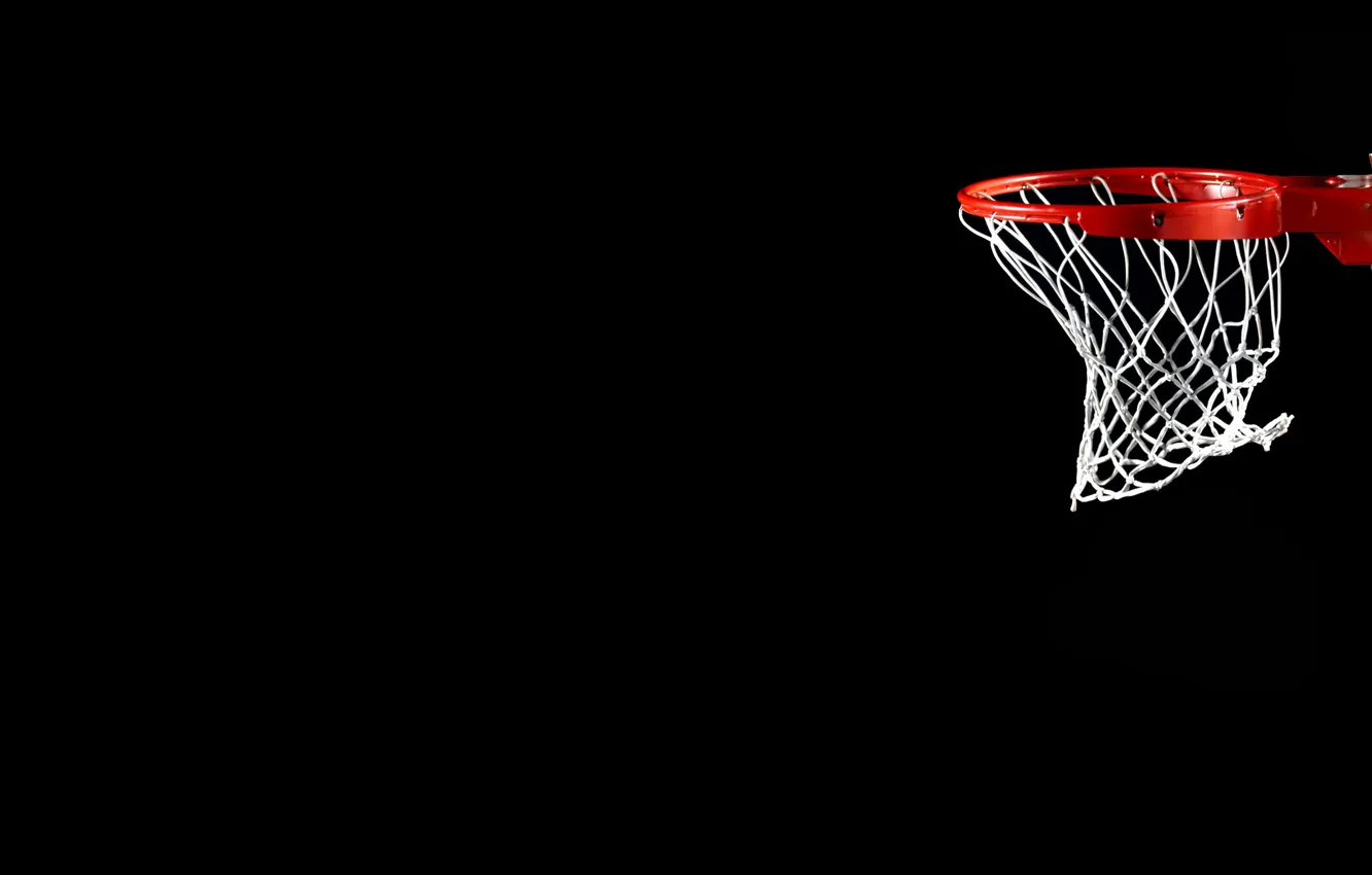 Фото обои сетка, чёрный, кольцо, баскетбол