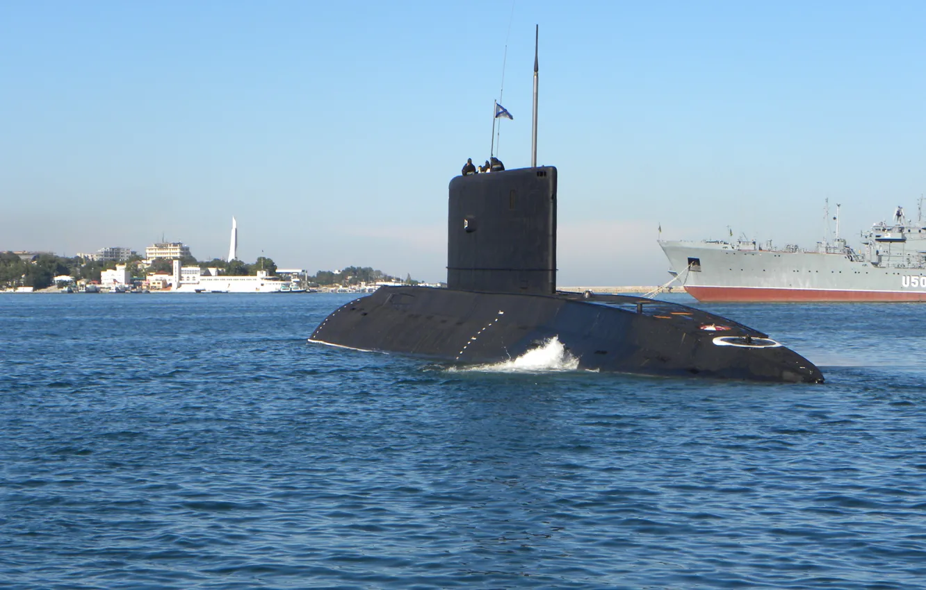 Фото обои лодка, подводная, алроса, Черное море, дизельная